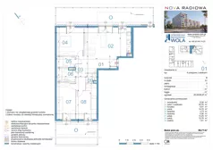 4 pokoje, mieszkanie 90,71 m², piętro 1, oferta nr B06, NOVA RADIOWA, Warszawa, Bemowo, Bemowo-Lotnisko, ul. Wrocławska róg Radiowej