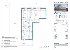 3 pokoje, mieszkanie 79,01 m², piętro 1, oferta nr B24, NOVA RADIOWA, Warszawa, Bemowo, Bemowo-Lotnisko, ul. Wrocławska róg Radiowej