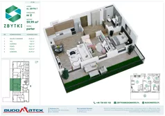 3 pokoje, mieszkanie 59,99 m², piętro 1, oferta nr Z7.07, Osiedle Zbytki II, Warszawa, Białołęka, Nowodwory, ul. Zbytki 7