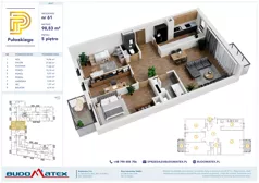 4 pokoje, mieszkanie 98,83 m², piętro 5, oferta nr A607, Pułaskiego, Siedlce, ul. Pułaskiego
