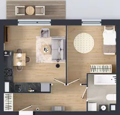 2 pokoje, mieszkanie 42,52 m², piętro 2, oferta nr R7.17, SIEDLCE, Rytla, Siedlce, ul. Aleksandra Rytla