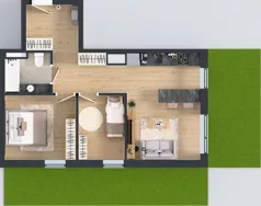 3 pokoje, mieszkanie 51,61 m², parter, oferta nr G7.06, Geometryczna 7, Warszawa, Białołęka, Grodzisk, ul. Geometryczna 7