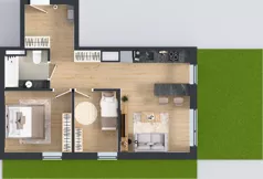3 pokoje, mieszkanie 51,61 m², parter, oferta nr G7.35, Geometryczna 7, Warszawa, Białołęka, Grodzisk, ul. Geometryczna 7