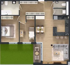 3 pokoje, mieszkanie 81,12 m², piętro 3, oferta nr G7.57, Geometryczna 7, Warszawa, Białołęka, Grodzisk, ul. Geometryczna 7