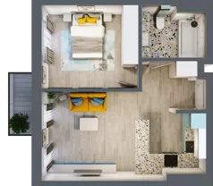 2 pokoje, mieszkanie 43,27 m², piętro 2, oferta nr G5B.45, Geometryczna 5B, Warszawa, Białołęka, Grodzisk, ul. Geometryczna 5B