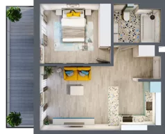 2 pokoje, mieszkanie 44,42 m², parter, oferta nr G5B.32, Geometryczna 5B, Warszawa, Białołęka, Grodzisk, ul. Geometryczna 5B