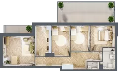 4 pokoje, mieszkanie 74,20 m², piętro 1, oferta nr R7.2, SIEDLCE, Rytla, Siedlce, ul. Aleksandra Rytla
