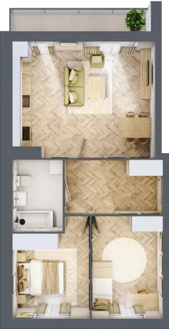 3 pokoje, mieszkanie 60,71 m², piętro 2, oferta nr R7.16, SIEDLCE, Rytla, Siedlce, ul. Aleksandra Rytla