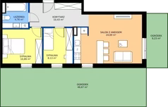 3 pokoje, mieszkanie 58,90 m², parter, oferta nr G7.07, Geometryczna 7, Warszawa, Białołęka, Grodzisk, ul. Geometryczna 7
