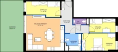 4 pokoje, mieszkanie 85,35 m², parter, oferta nr G7.32, Geometryczna 7, Warszawa, Białołęka, Grodzisk, ul. Geometryczna 7