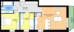 3 pokoje, mieszkanie 58,17 m², parter, oferta nr G7.36, Geometryczna 7, Warszawa, Białołęka, Grodzisk, ul. Geometryczna 7