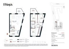 4 pokoje, mieszkanie 82,78 m², piętro 1, oferta nr A.A1.1.M7, Osiedle EMaya, Wrocław, Żerniki, Fabryczna, ul. Ernsta Maya