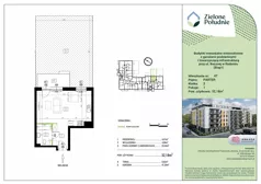 1 pokój, mieszkanie 32,18 m², piętro 1, oferta nr 52, Zielone Południe , Radom, Południe, ul. Boczna