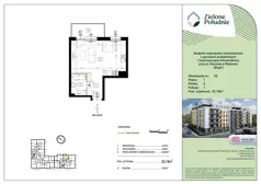 1 pokój, mieszkanie 32,18 m², piętro 1, oferta nr 52, Zielone Południe , Radom, Południe, ul. Boczna