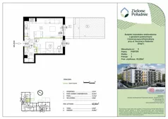 2 pokoje, mieszkanie 43,00 m², parter, oferta nr 3, Zielone Południe , Radom, Południe, ul. Boczna