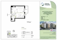 2 pokoje, mieszkanie 43,00 m², piętro 3, oferta nr 27, Zielone Południe , Radom, Południe, ul. Boczna