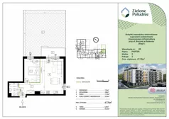 2 pokoje, mieszkanie 47,76 m², parter, oferta nr 48, Zielone Południe , Radom, Południe, ul. Boczna