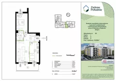 2 pokoje, mieszkanie 55,86 m², piętro 1, oferta nr 50, Zielone Południe , Radom, Południe, ul. Boczna
