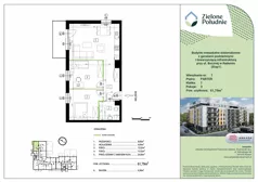 3 pokoje, mieszkanie 61,79 m², parter, oferta nr 1, Zielone Południe , Radom, Południe, ul. Boczna