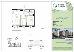3 pokoje, mieszkanie 51,55 m², piętro 1, oferta nr 15, Zielone Południe , Radom, Południe, ul. Boczna