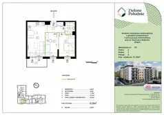 3 pokoje, mieszkanie 51,55 m², piętro 2, oferta nr 23, Zielone Południe , Radom, Południe, ul. Boczna