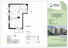 3 pokoje, mieszkanie 63,64 m², piętro 4, oferta nr 40, Zielone Południe , Radom, Południe, ul. Boczna