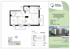 4 pokoje, mieszkanie 79,66 m², piętro 2, oferta nr 59, Zielone Południe , Radom, Południe, ul. Boczna
