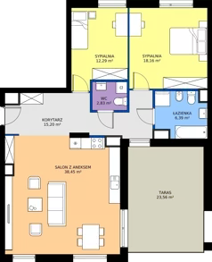 4 pokoje, mieszkanie 93,25 m², piętro 5, oferta nr 43, Zielone Południe, Radom, Południe, ul. Boczna