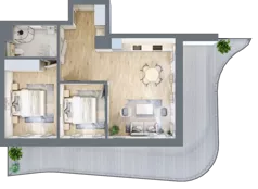 3 pokoje, apartament 58,73 m², piętro 1, oferta nr D/1.10, Rogowo Pearl, Rogowo, ul. Rezydencyjna