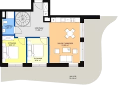 3 pokoje, apartament 64,58 m², piętro 5, oferta nr D/5.09, Rogowo Pearl, Rogowo, ul. Rezydencyjna