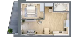 2 pokoje, apartament inwestycyjny 46,62 m², piętro 4, oferta nr G/4.17, Rogowo Pearl, Rogowo, ul. Rezydencyjna
