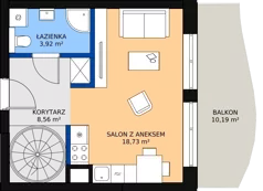 1 pokój, apartament inwestycyjny 31,21 m², piętro 5, oferta nr G/5.13, Rogowo Pearl, Rogowo, ul. Rezydencyjna