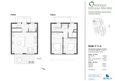 Dom i rezydencja 64,47 m², oferta nr F11.3, Rezydencja Ustronie Morskie - domy szeregowe z ogrodem i basenem, Ustronie Morskie, ul. Zachodnia