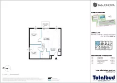 3 pokoje, mieszkanie 55,27 m², piętro 1, oferta nr A.1.9, Jabłonova, Piaseczno, ul. Jabłoniowa