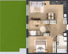 3 pokoje, mieszkanie 59,04 m², parter, oferta nr B.0.14, Jabłonova Bud. B, Piaseczno, ul. Jabłoniowa