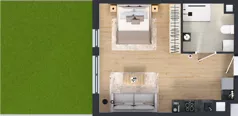 1 pokój, mieszkanie 35,64 m², parter, oferta nr B.0.17, Jabłonova Bud. B, Piaseczno, ul. Jabłoniowa