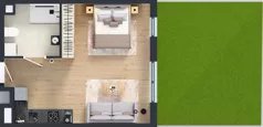 1 pokój, mieszkanie 35,85 m², parter, oferta nr B.0.7, Jabłonova Bud. B, Piaseczno, ul. Jabłoniowa