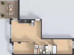 3 pokoje, mieszkanie 61,42 m², piętro 1, oferta nr A.K2.38, Porto Żerań, Warszawa, Białołęka, Żerań, ul. Myśliborska