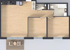 3 pokoje, mieszkanie 65,91 m², piętro 5, oferta nr B.K2.56, Porto Żerań, Warszawa, Białołęka, Żerań, ul. Myśliborska