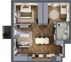 3 pokoje, mieszkanie 55,08 m², piętro 4, oferta nr A.4.40, Jabłonova, Piaseczno, ul. Jabłoniowa