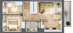 3 pokoje, mieszkanie 51,17 m², piętro 2, oferta nr A.P2.08, Mirabelki 5, Warszawa, Białołęka, Brzeziny, ul. Mirabelki 5