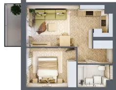 2 pokoje, mieszkanie 36,25 m², parter, oferta nr C.P0.47, Mirabelki 5, Warszawa, Białołęka, Brzeziny, ul. Mirabelki 5