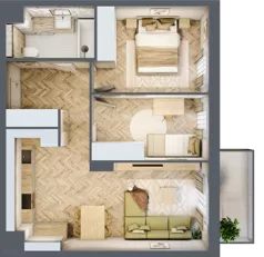 3 pokoje, mieszkanie 55,39 m², piętro 2, oferta nr D.P2.90, Mirabelki 5, Warszawa, Białołęka, Brzeziny, ul. Mirabelki 5
