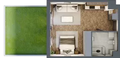 1 pokój, mieszkanie 35,30 m², parter, oferta nr B.0.21, Jabłonova Bud. B, Piaseczno, ul. Jabłoniowa
