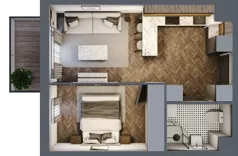 2 pokoje, mieszkanie 34,93 m², piętro 2, oferta nr B.2.63, Jabłonova Bud. B, Piaseczno, ul. Jabłoniowa