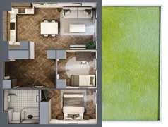 3 pokoje, mieszkanie 56,42 m², piętro 2, oferta nr B.2.58, Jabłonova Bud. B, Piaseczno, ul. Jabłoniowa