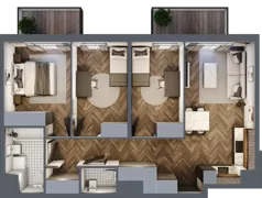 4 pokoje, mieszkanie 70,29 m², piętro 2, oferta nr B.2.51, Jabłonova Bud. B, Piaseczno, ul. Jabłoniowa