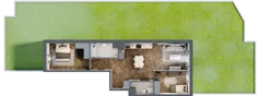 3 pokoje, mieszkanie 62,71 m², parter, oferta nr B.0.1, Jabłonova Bud. B, Piaseczno, ul. Jabłoniowa