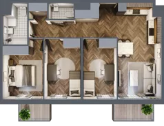 4 pokoje, mieszkanie 70,68 m², piętro 4, oferta nr B.4.117, Jabłonova Bud. B, Piaseczno, ul. Jabłoniowa