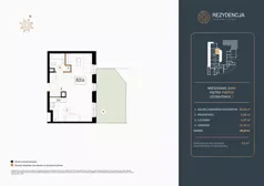 1 pokój, mieszkanie 39,67 m², parter, oferta nr B.006, Rezydencja Śródmiejska, Łódź, Śródmieście, Śródmieście-Wschód, ul. Pomorska 28